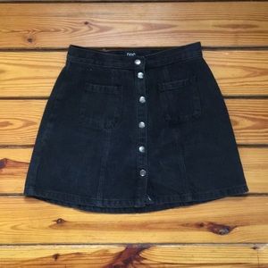 BDG Urban Outfitters Black Denim A-Line Skirt